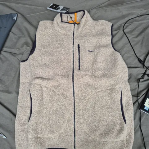 FINISTERRE HEGEN FLEECE GILET - OATMEAL, SIZE L