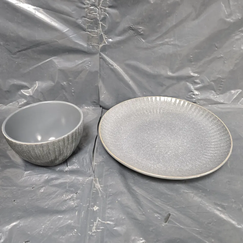 PIERRE DINNER SET - CHARCOAL - COLLECTION ONLY 