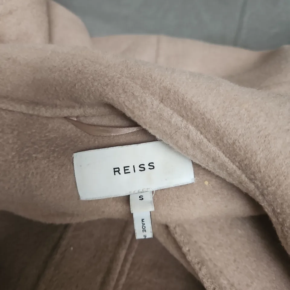 REISS BEIGE COAT – WOMEN'S, UK SIZE S (S)