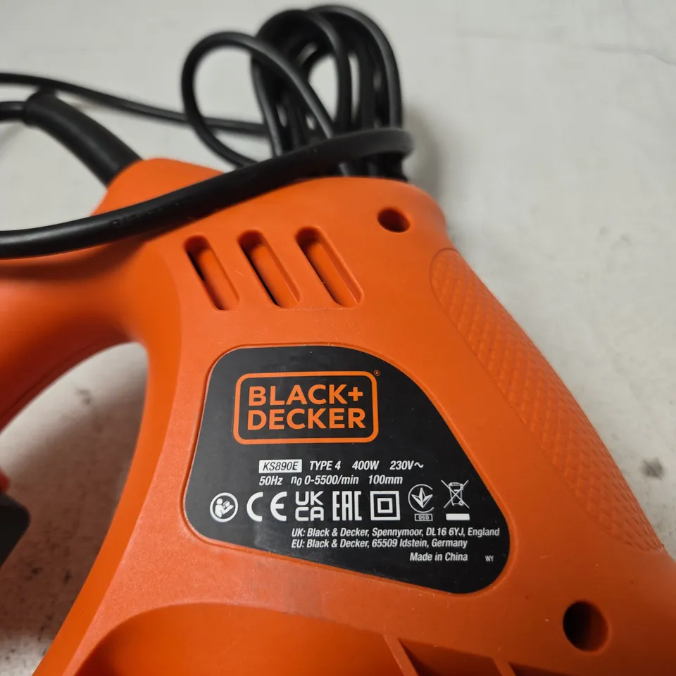 BLACK & DECKER KS890E SCORPION JIGSAW – 400W, 230V