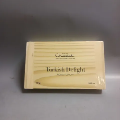SEALED HOTEL CHOCOLAT TURKISH DELIGHT IN ROSE & LEMON 454G