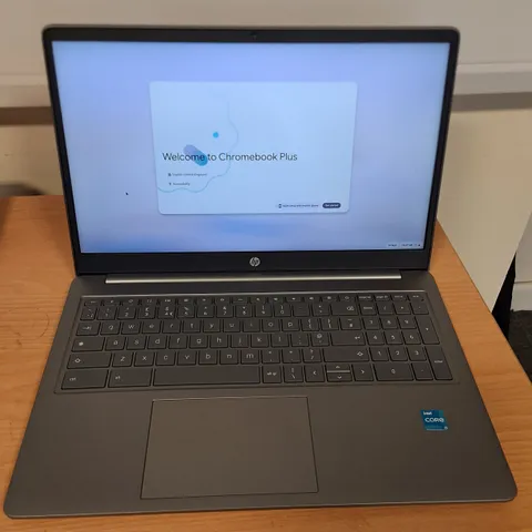 UNBOXED HP CHROME BOOK PLUS 15.6" INTEL I-3 8GB RAM LAPTOP IN SILVER - 15A-NB004NA