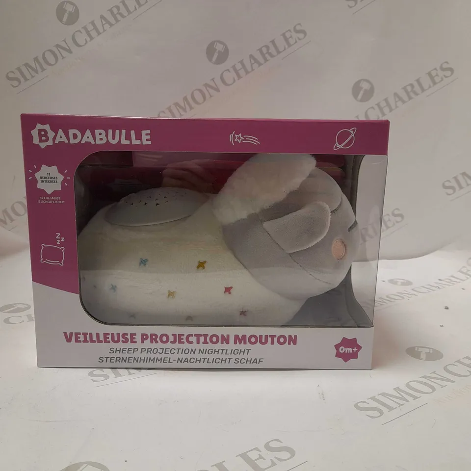 BRAND NEW BOXED BADABULLE LULU THE LAMB MUSICAL PROJECTION NIGHT LIGHT-SENSORY BABY LIGHT
