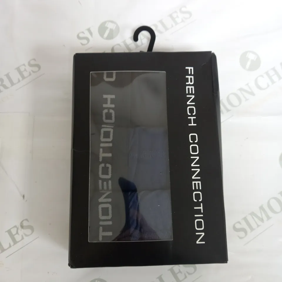 BOXED SET OF 3 FRENCH CONNECTION BOXERS - XS