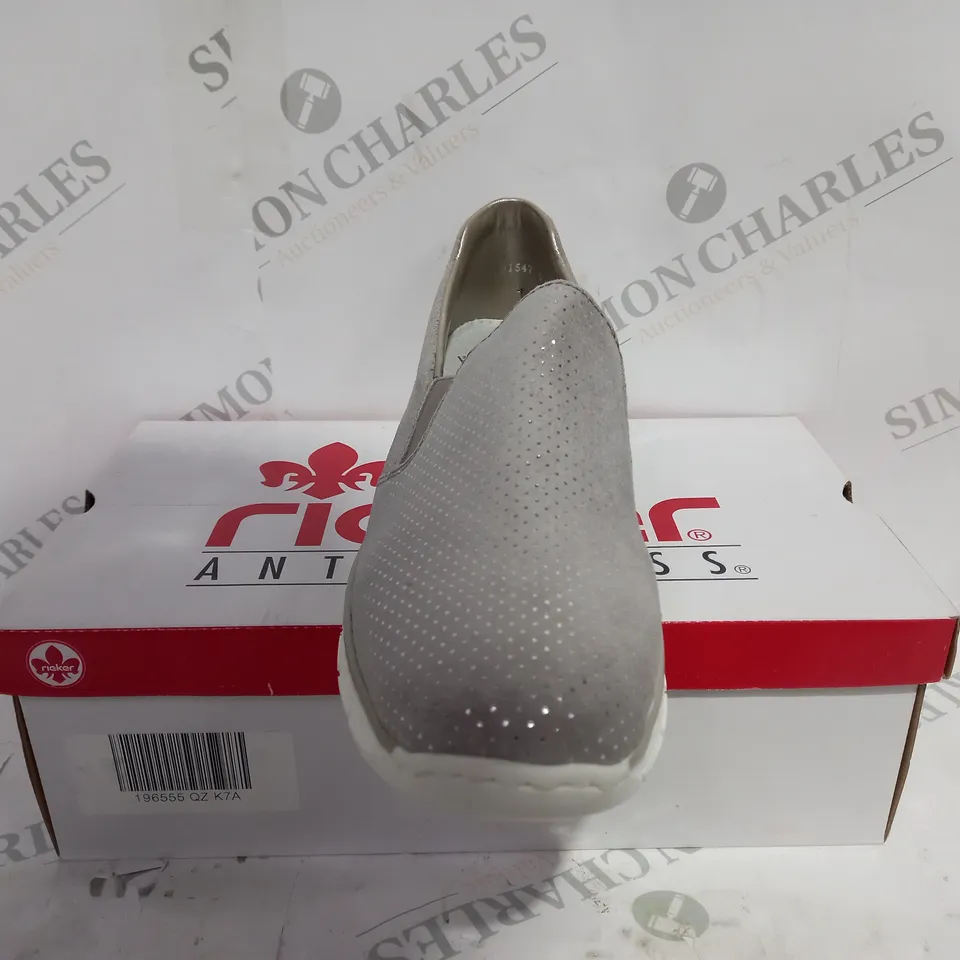 BOXED RIEKER WEDGE SLIP ON SHOES SIZE 7.5