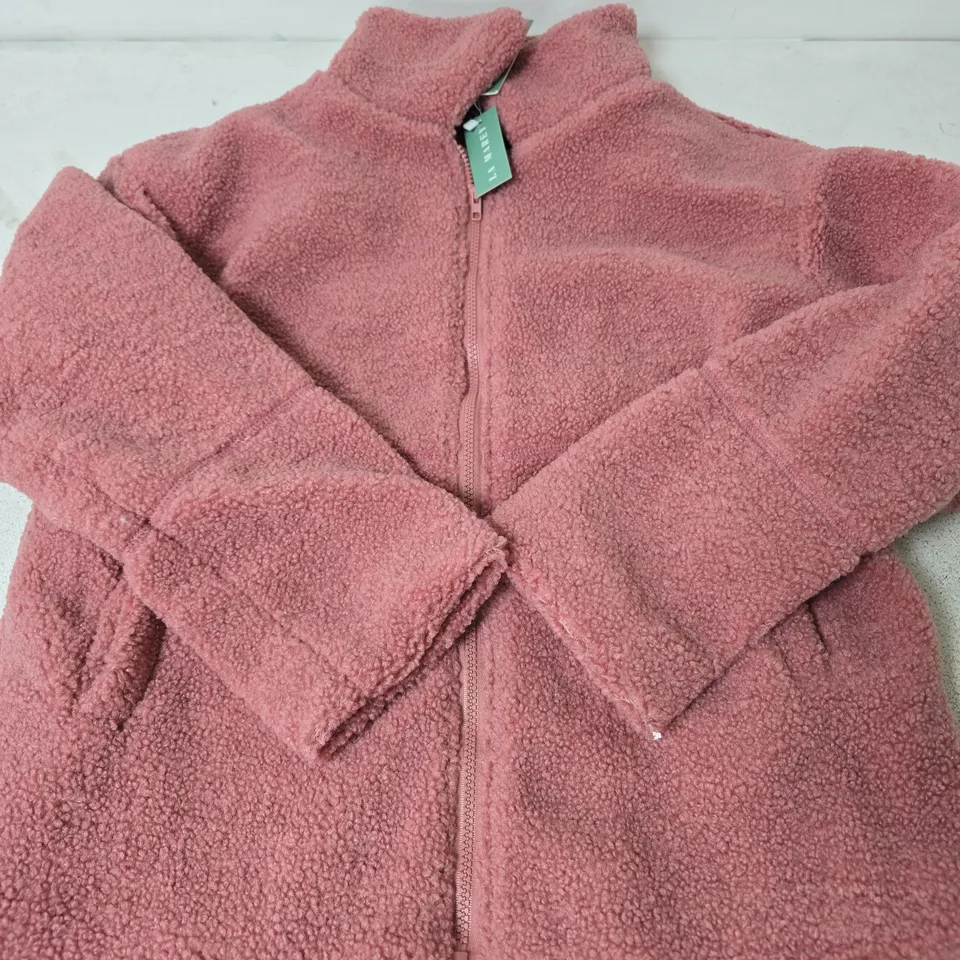 LA MAREY WOOL ZIP UP JACKET, PINK - SIZE M