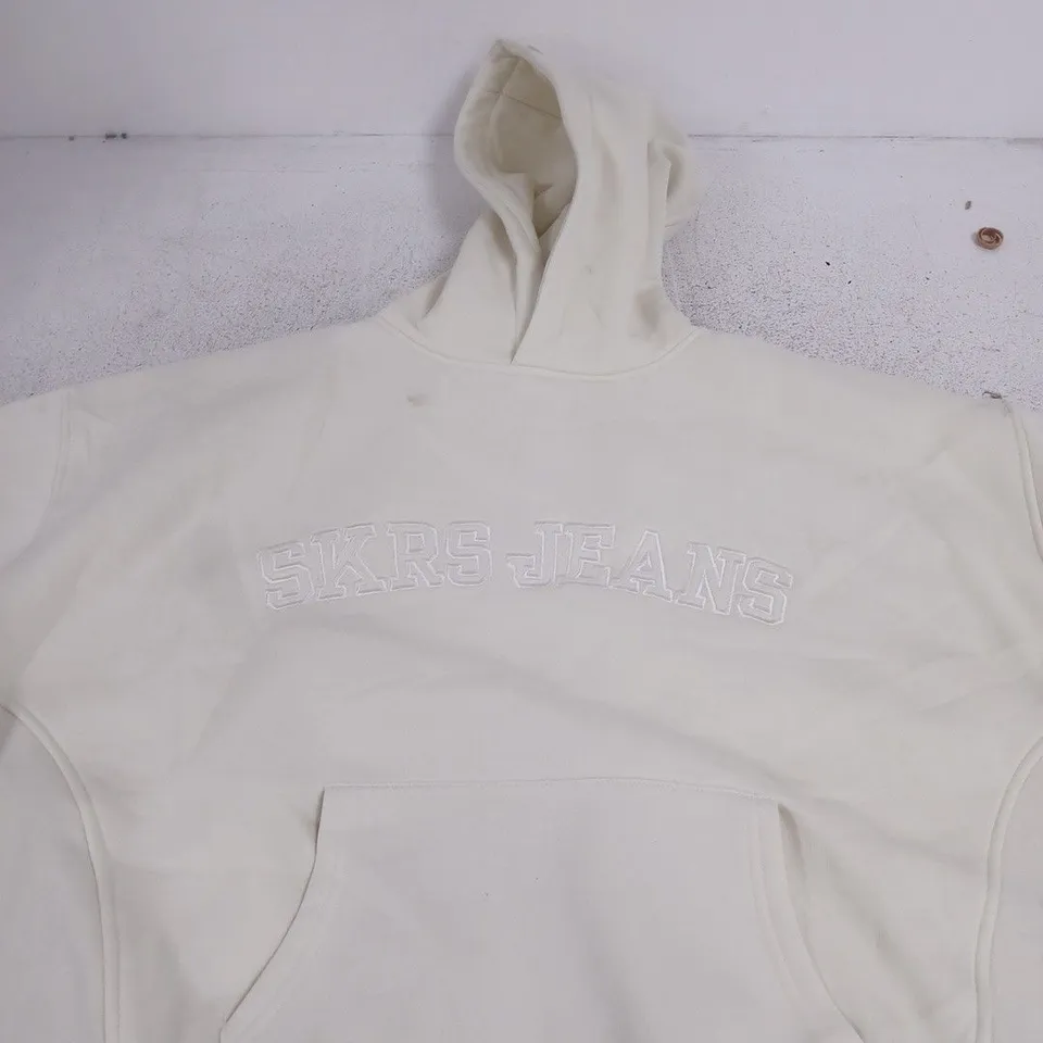 SISTERS AND SEEKERS WHITE HOODIE, SIZE M