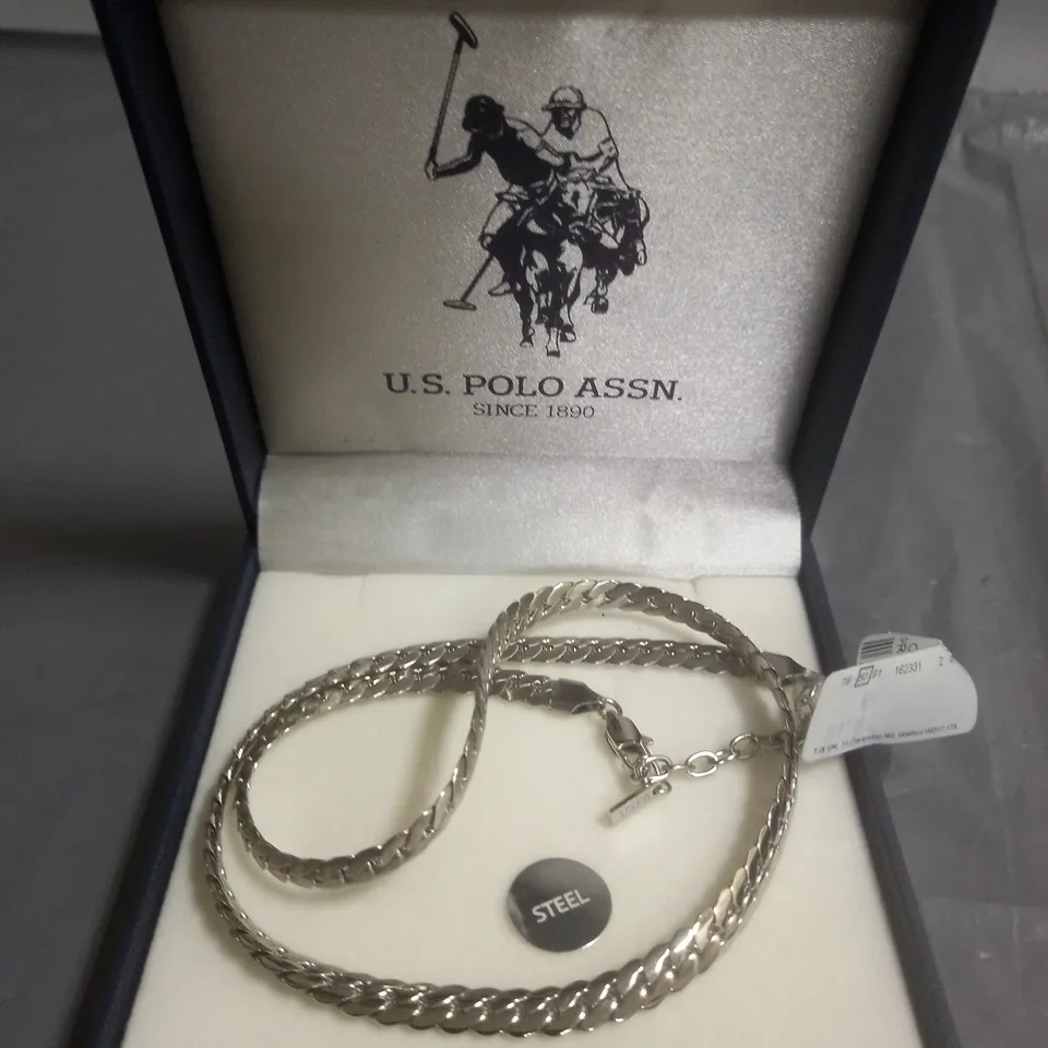 U.S. POLO ASSN STEEL NECKLACE