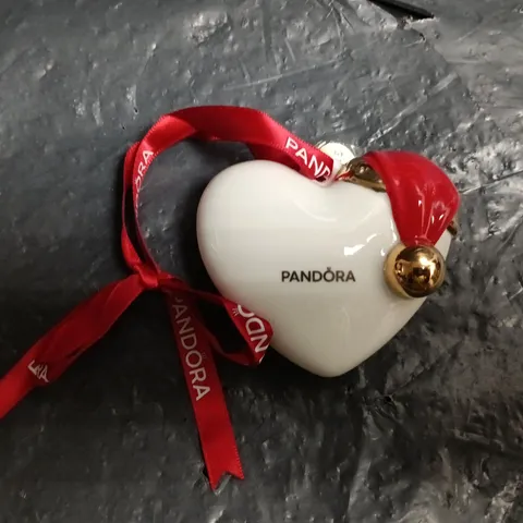 PANDORA HEART CHRISTMAS DECORATION WITH RED RIBBON