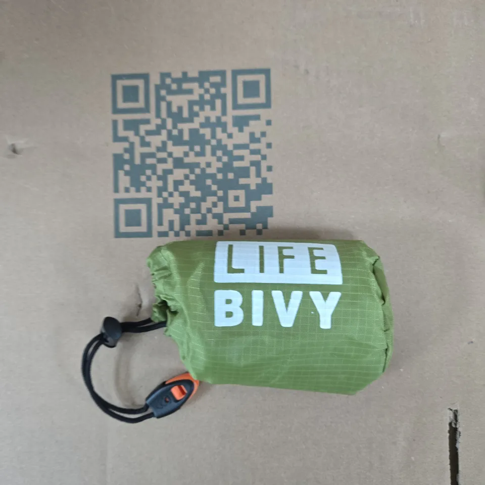 BOX OF APPROXIMATELY 20 ASSORTED ITEMS TO INCLUDE: LIFE BIVY 