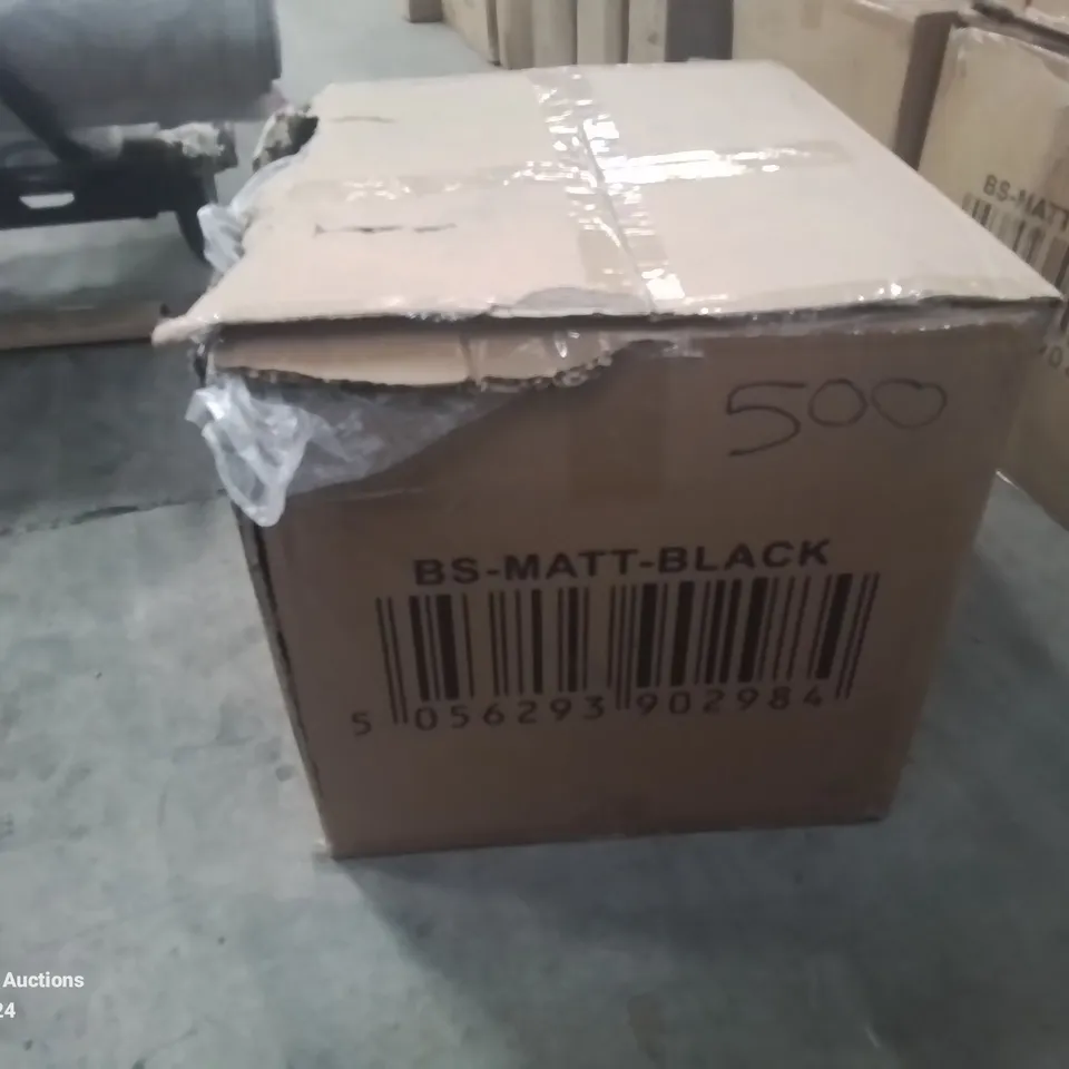 BOXED NEO SET OF 2 BLACK FAUX LEATHER SWIVEL STOOLS (1 BOX)