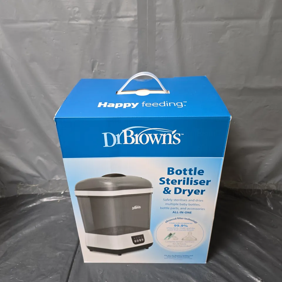 BOXED AND SEALED DR BROWNS STEAM BOTTLE STERILISER & DRYER 