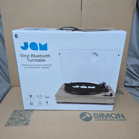 BOXED JAM VINYL BLUETOOTH TURNTABLE 