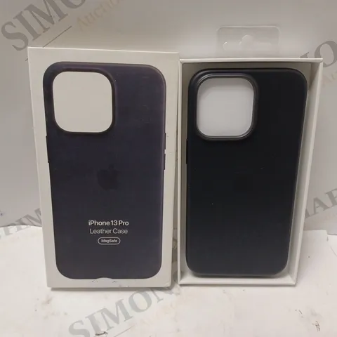 BOXED OFFICIAL APPLE IPHONE 13PRO LEATHER CASE - MAGSAFE - MIDNIGHT