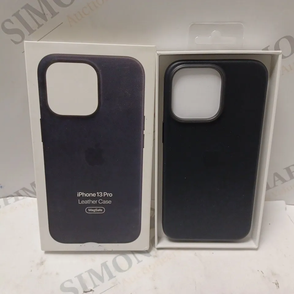 BOXED OFFICIAL APPLE IPHONE 13PRO LEATHER CASE - MAGSAFE - MIDNIGHT