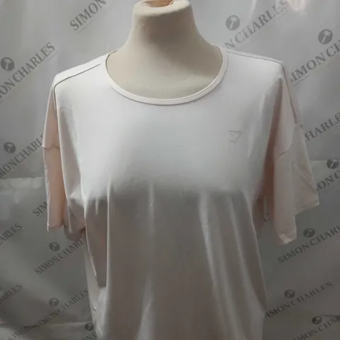 GYMSHARK STUDIO SHORT SLEEVE TOP SIZE M