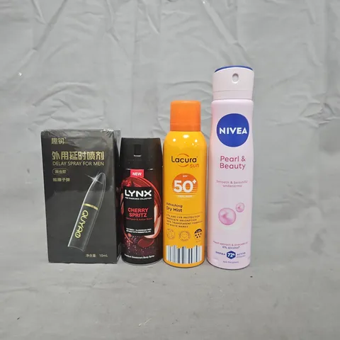 APPROXIMATELY 10 ASSORTED ITEMS TO INCLUDE NIVEA, LYNX, LACURA SUN, ETC - COLLECTION ONLY