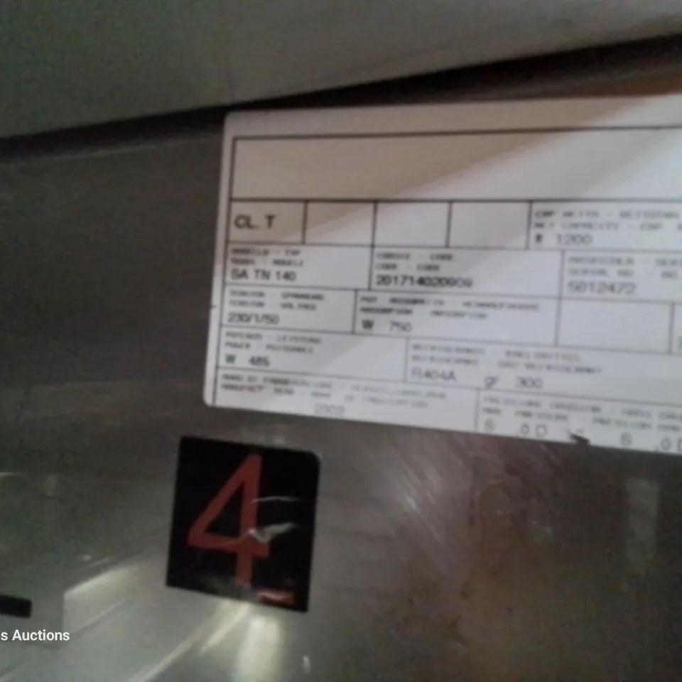 POLARIS COMMERCIAL DOUBLE DOOR TALL FRIDGE SA TN 140