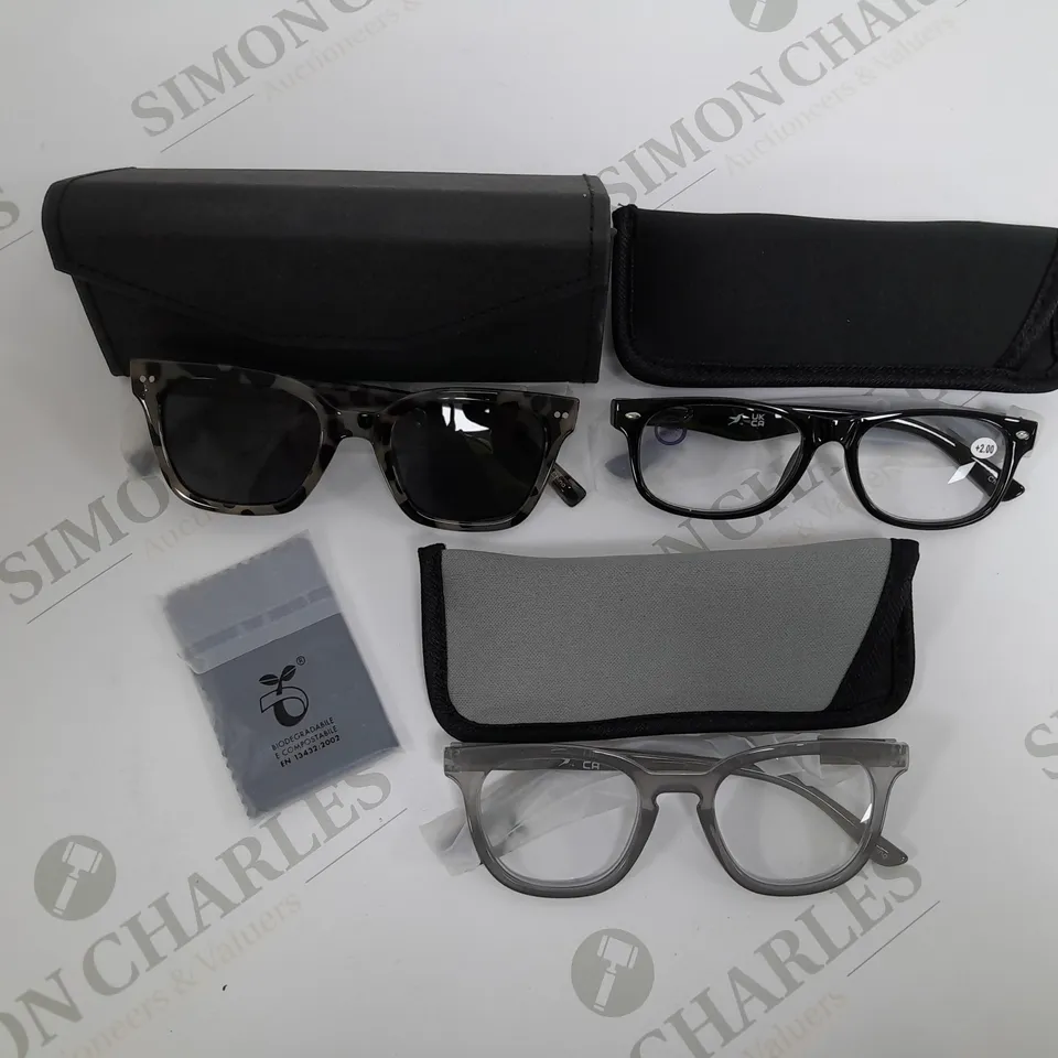 HUMMINGBIRD SUNGLASSES AND READING GLASSES GREY MIX 2