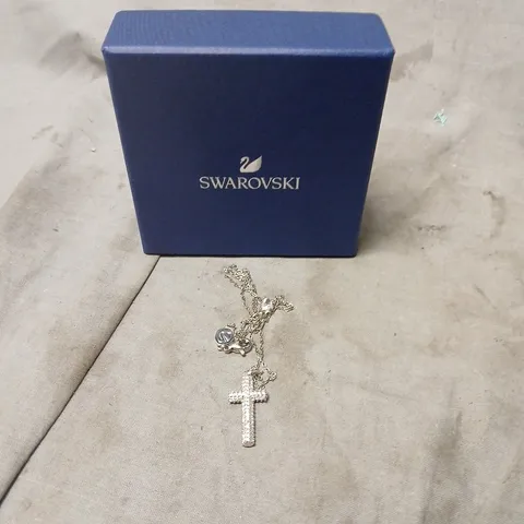 BOXED SWAROVSKI CROSS NECKLACE