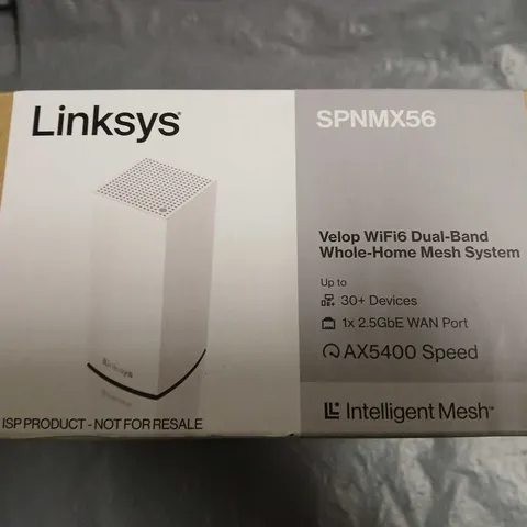 BOXED LINKSY VELOP WIFI6 DUAL BAND WHOLE HOME MESH SYSTEM