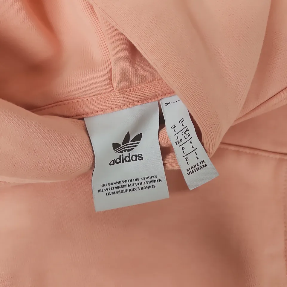 ADIDAS HOODIE IN PEACH - LARGE