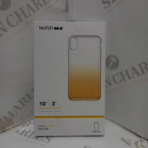 BOX OF APPROX 10 TECH21 DROP PROTECTION IPHONE XS MAX PHONE CASE.