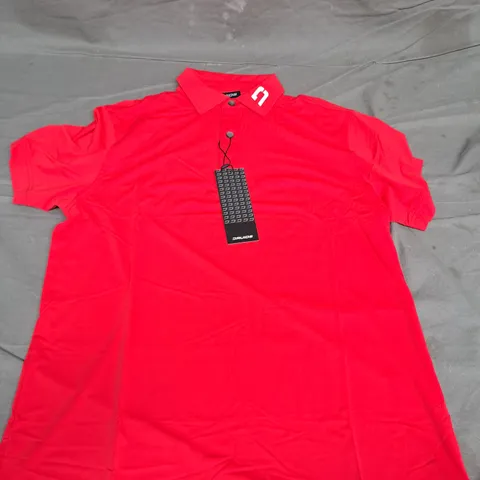 DRUIDS ELITE POLO IN RED SIZE M