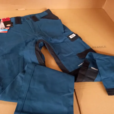 DICKIES GDT PREMIUM DARK TEAL WORK TROUSERS - 30R/40R