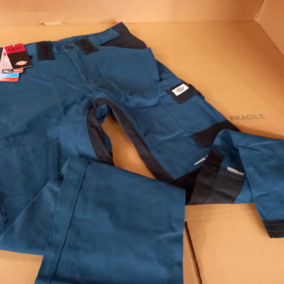 DICKIES GDT PREMIUM DARK TEAL WORK TROUSERS - 30R/40R
