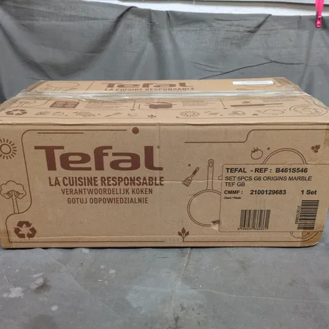 BOXED TEFAL SET 5PCS G6 ORIGINS MARBLE