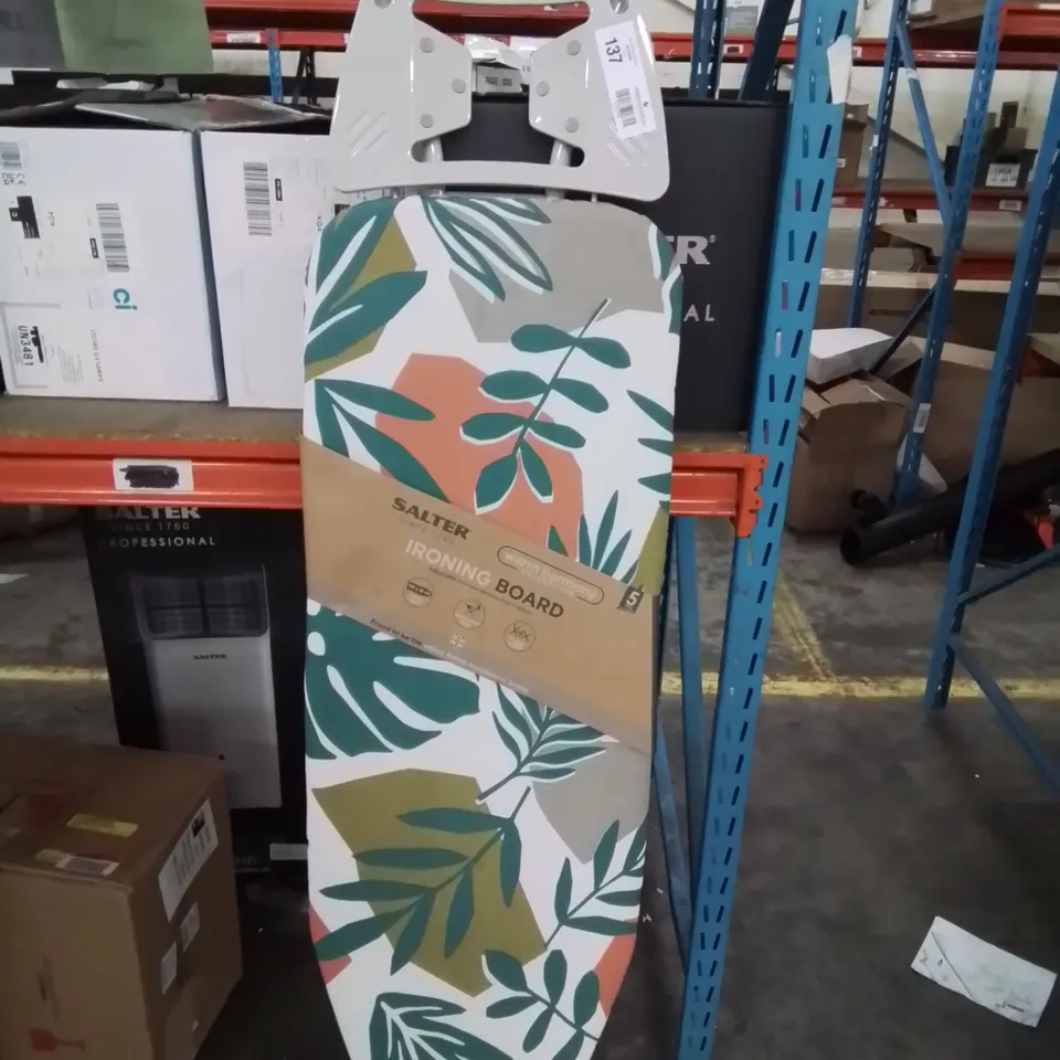SALTER WARM HARMONY IRONING BOARD WITH COVER 