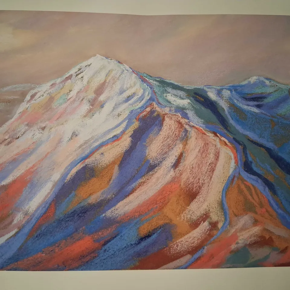MANDY MARIA GLENCOE WINTER MOUNTAIN LANDSCAPE PRINT – SIGNED LOWER-RIGHT 
