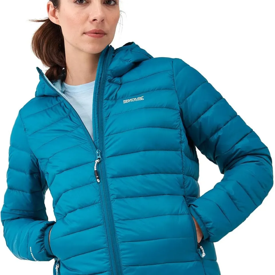 BRAND NEW REGATTA WOMENS HOODED MARIZION JACKET IN MOROCCAN BLUE SIZE UK 12