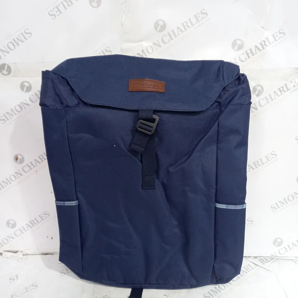 BARBOUR NAVY CLIP BACKPACK