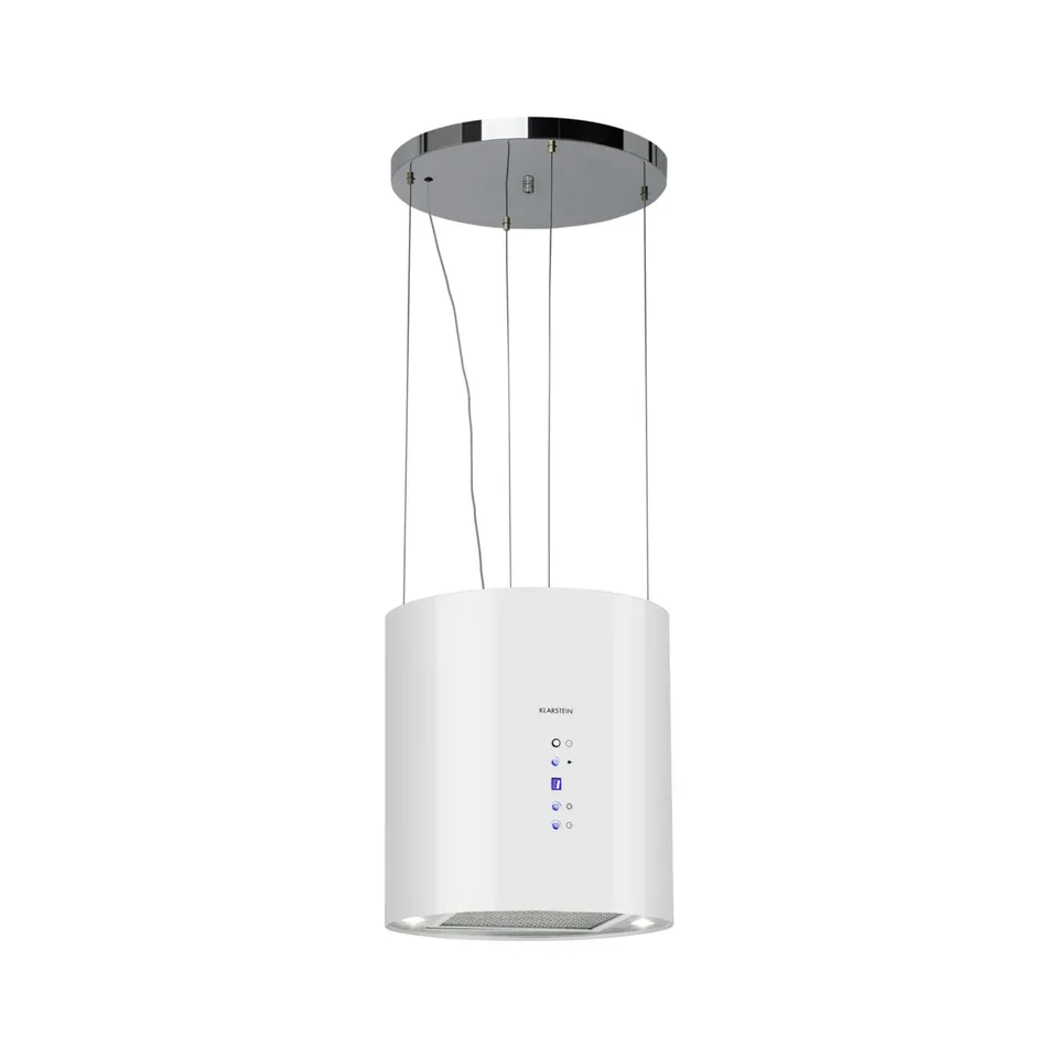 KLARSTEIN BARETT 35CM 521.8M³/H ISLAND COOKER HOOD​ WHITE BOXED