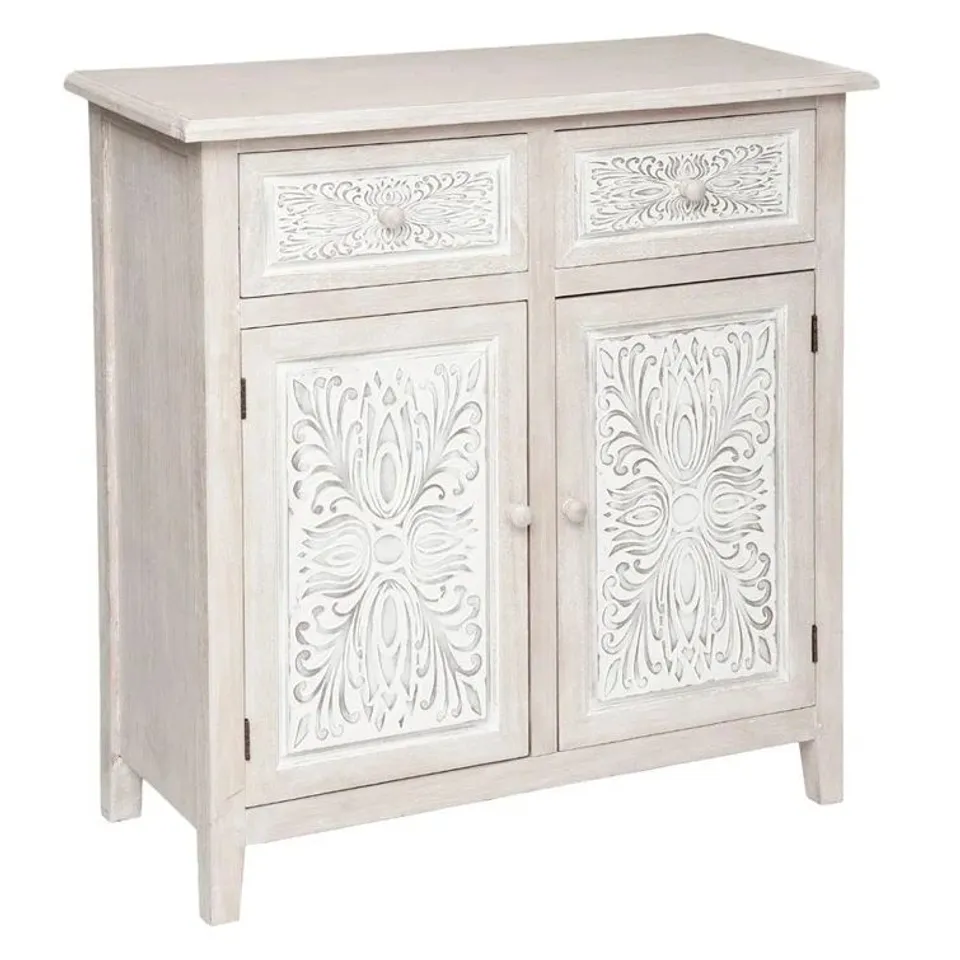 BOXED ASHLEN 80CM WIDE 2 DRAWER SIDEBOARD (1 BOX)