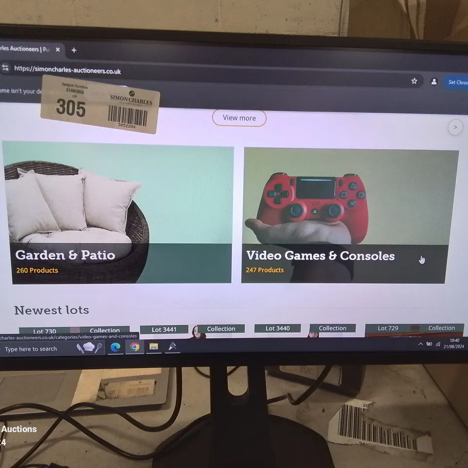 FIVE ASSORTED MONITORS TO INCLUDE; IIYAMA PROLITE XB2481HS AND HP HQ TRE