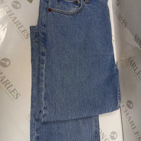 ABERCROMBIE & FITCH THE STRAIGHT 90'S ULTRA HIGH RISE BLUE JEANS - SIZE 25 OR