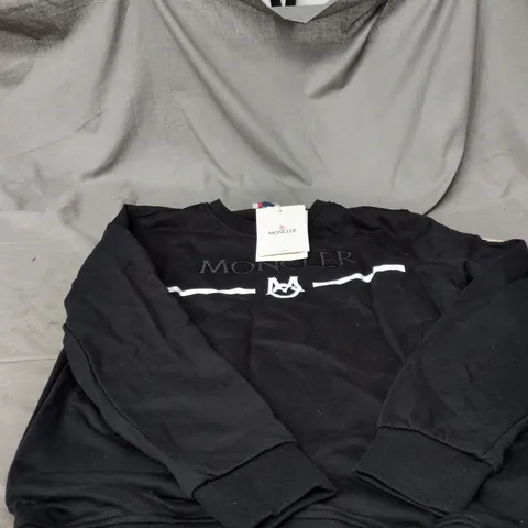 MONCLER BLACK XXL JUMPER WITH TAGS