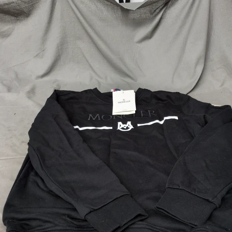 MONCLER BLACK XXL JUMPER WITH TAGS