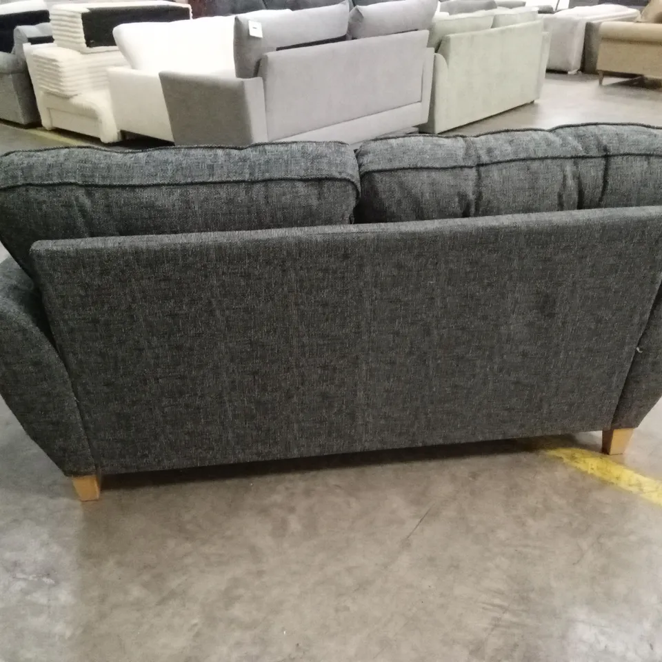 HALSTOW 2 SEATER FABRIC SOFA - CHARCOAL RRP £729