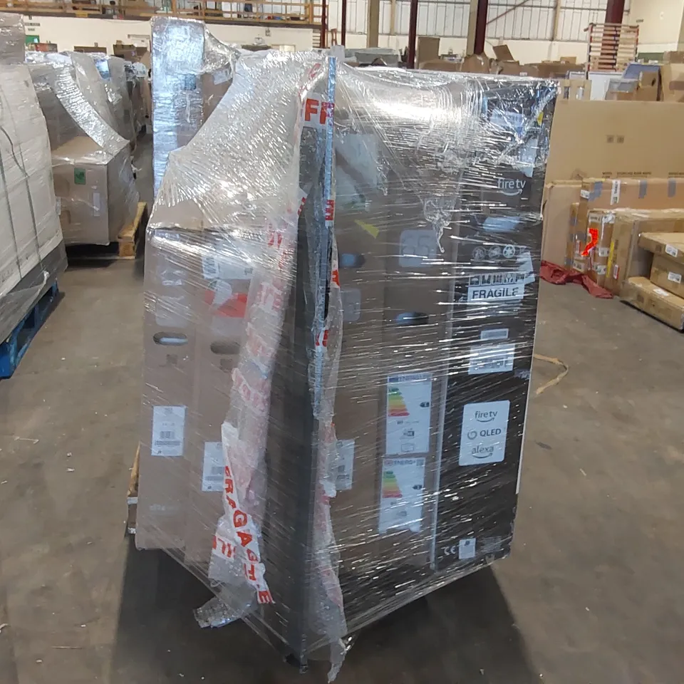 PALLET OF APPROXIMATELY 6 UNPROCESSED RAW RETURN TELEVISIONS TO INCLUDE;