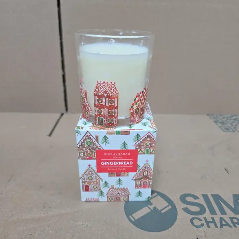 BOX OF 6 GISELA GRAHAM GINGERBREAD SCENTED CANDLES