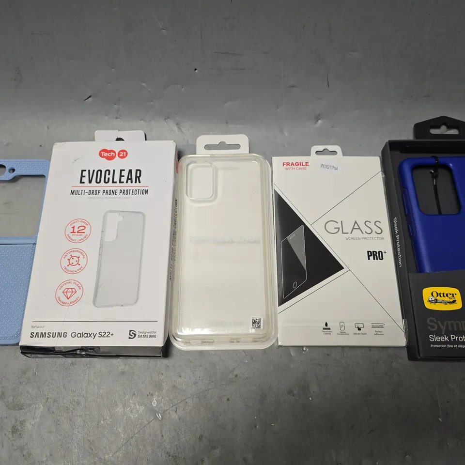 APPROXIMATELY 16 ASSORTED ITEMS TO INCLUDE - PHONE CASE , USB-C PLUG SOCKET , GLASS SCREEN PROTECTOR ETC