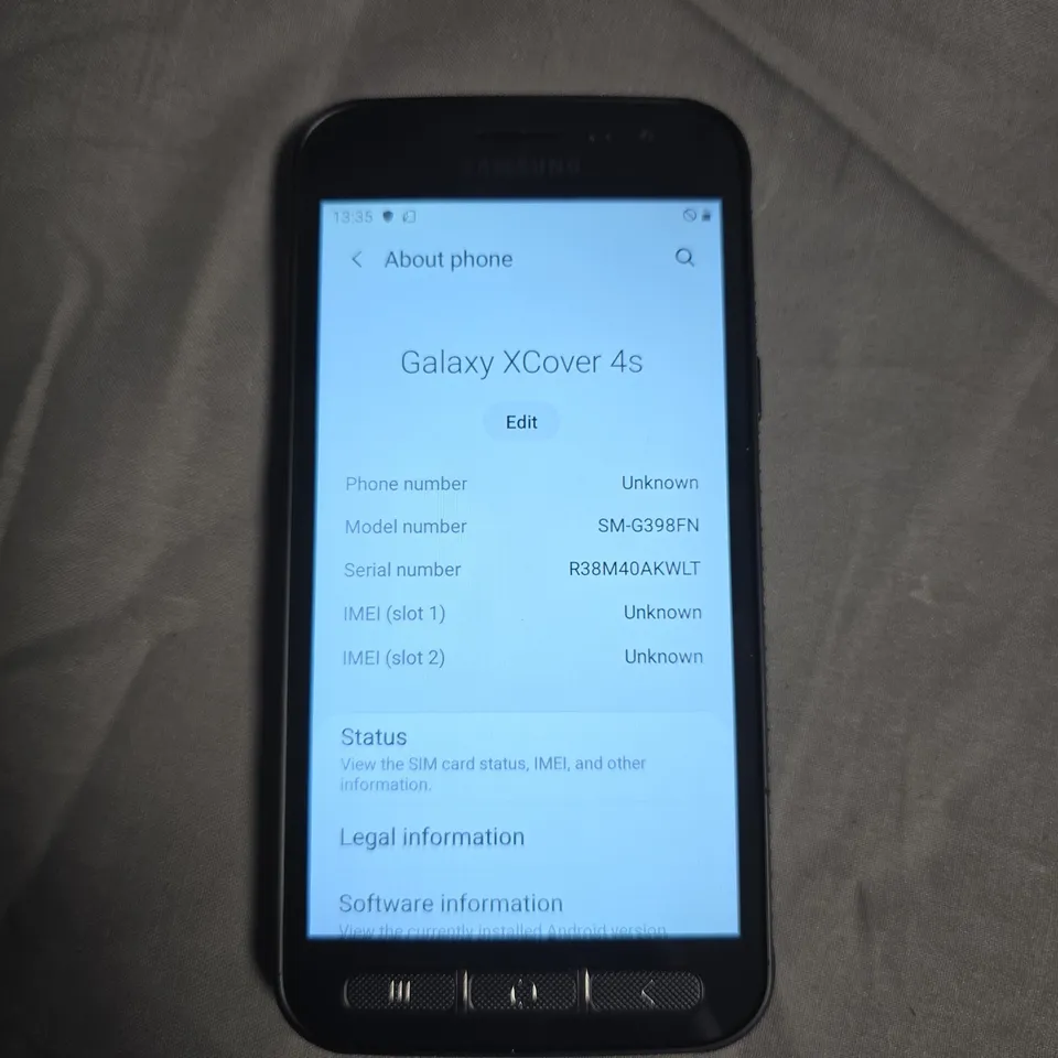 SAMSUNG GALAXY XCOVER 4S – BLACK RUGGED SMARTPHONE
