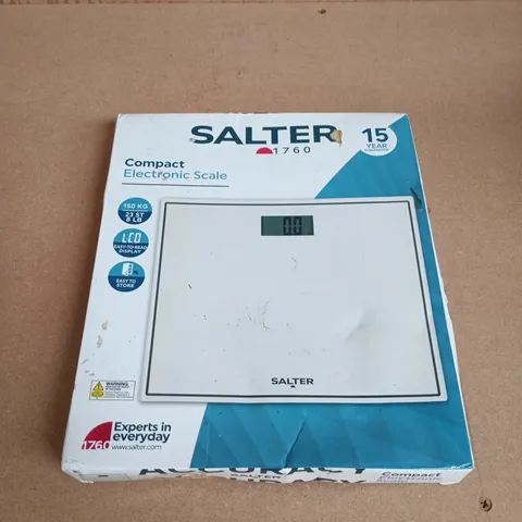 SALTER COMPACT ELECTRONIC SCALE β 150 KG CAPACITY, BOXED