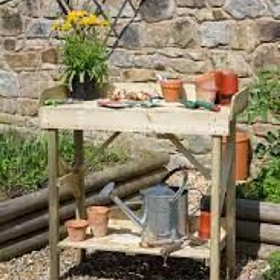 ZEST LEISURE WOODEN POTTING TABLE