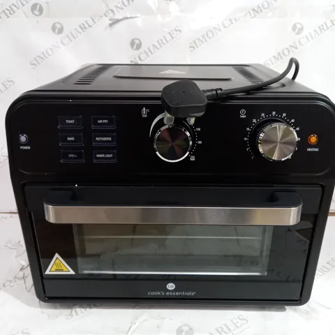 BOXED COOK'S ESSENTIAL 21-LITRE AIRFRYER OVEN IN BLACK