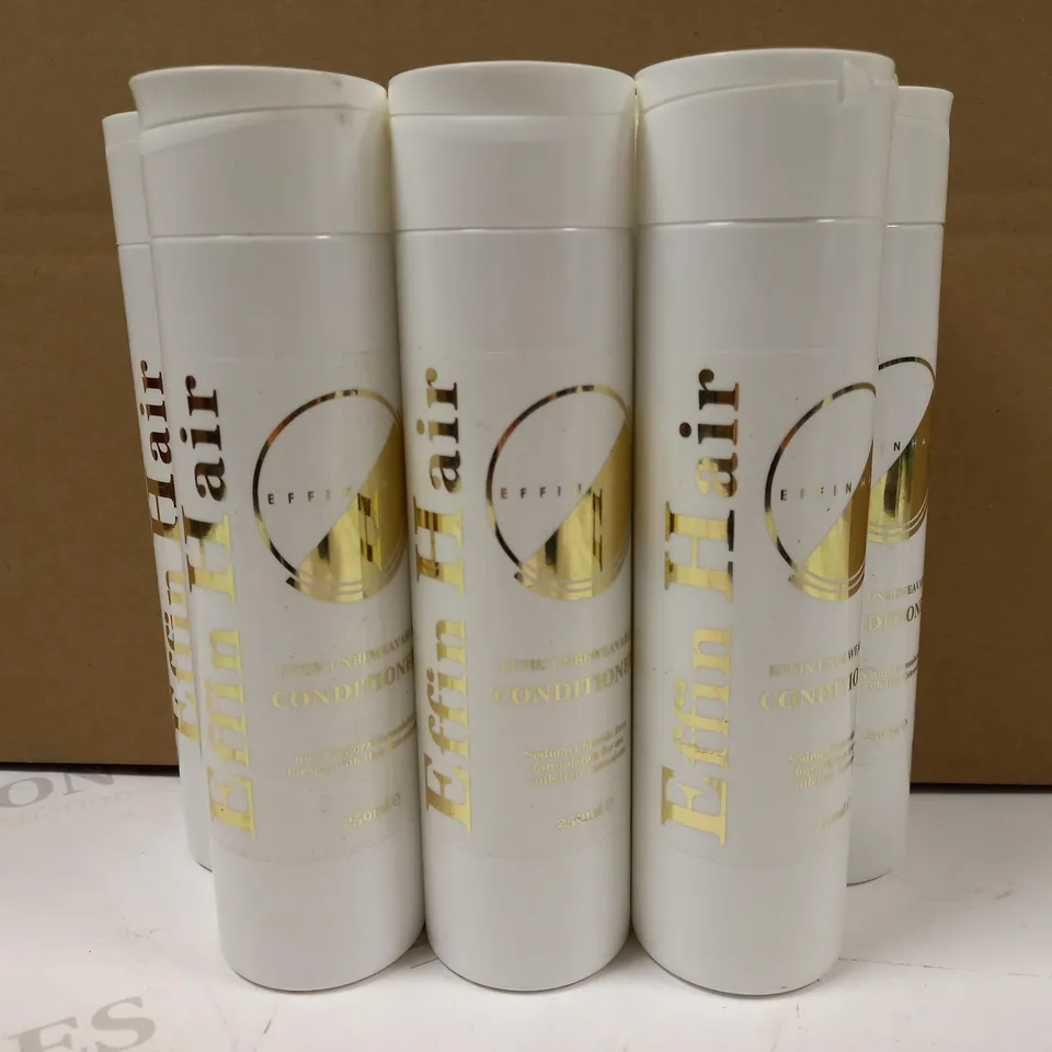 LOT OF 7 EFFIN HAIR UNBEWEAVABLE CONDITIONER - 7X250ML